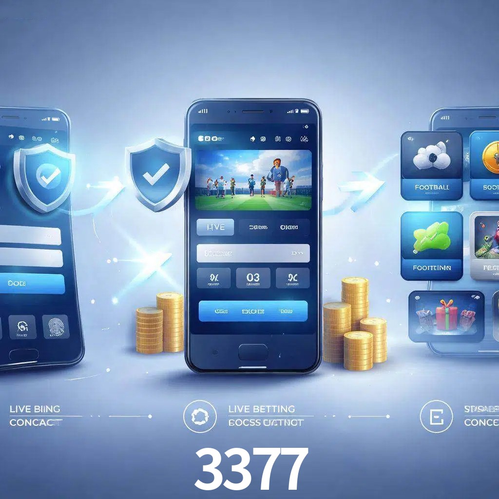 Pasos de acceso a la app 3377 en pantalla de teléfono móvil